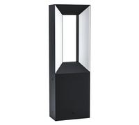 Eglo 98727 RIFORANO LED Lampadaire d'extérieur 2x5W Socle 110x60mm Noir Blanc Blanc Chaud IP54
