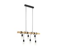 EGLO Lampe Suspendue Townshend - Noir et Marron