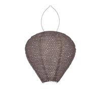 Eglo Lampion solaire extérieur Z_Solar, lampe d'extérieur pour jardin, déco balcon en plastique beige, blanc chaud, IP44