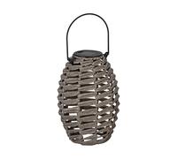 Eglo Lanterne solaire extérieure Z_Solar, lampe de table pour jardin et balcon, déco lumineuse en métal et plastique gris, blanc chaud, IP44, 20,5 cm