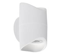 Eglo LED Applique murale Abrantes, lampe murale intérieure, aluminium moulé | blanc, verre clair blanc chaud IP44