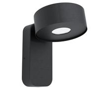 Applique extérieure PALOSCO IP44 LED 4,9W en acier galvanisé noir 115x0x170mm