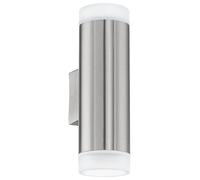 Applique extérieure RIGA-LED IP54 GU10 2X2,8W en acier inoxydable 65x0x205mm
