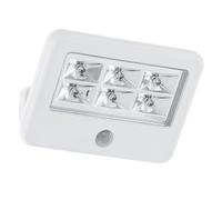 EGLO LED Applique murale Gavello, lampe murale intérieure, plastique blanc | plastique transparent blanc neutre IP54