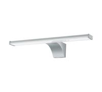 Eglo LED Applique murale Pandella 2, lampe miroir avec détecteur de | mouvement, applique murale en plastique, lampe de salle de bain en argent, chrome, blanc, IP44, L 40 cm