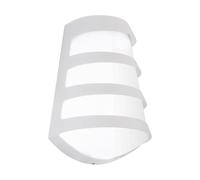 EGLO LED Applique murale Pasaia, lampe murale intérieure, aluminium blanc | plastique blanc blanc chaud IP44