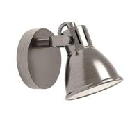 Spot SERAS GU10 1X3W en acier nickel antique et crème D100mm