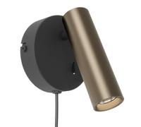 Eglo LED Applique murale Valproto avec projecteur orientable intérieur | Applique murale acier bronze, lampe lecture avec interrupteur, température couleur réglable 2700-6500 K