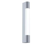Eglo LED Applique Tragacete, 1 flamme, miroir LED en acier inoxydable et | plastique, lampe salle de bain chrome blanc, LED pour pièces humides, IP44, L : 35 cm