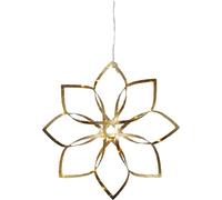 EGLO LED décoration de fenêtre suspendue Amaze, étoile suspendue lumineuse | lampe décorative étoile de Noël, acier doré, blanc chaud
