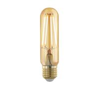 Eglo LED E27 dimmable, ampoule vintage dorée en forme de tube, éclairage