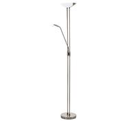 Eglo LED Lampadaire Baya LED, lampe sur pied 2 flammes dimmable, lampadaire