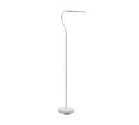 Eglo LED Lampadaire Laroa, lampadaire avec commande tactile, intensité | réglable par paliers, lampe sur pied en plastique blanc, lampe de bureau LED lumière neutre