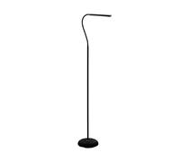 Eglo LED lampadaire Laroa, lampe sur pied avec commande tactile, intensité réglable par paliers, lampe sur pied en plastique noir, lampe de bureau LED lumière neutre blanche