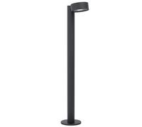 Borne lumineuse d'extérieur à LED noire, IP44 résistant aux intempéries, métal noir, 1x LED 6W 500Lm 3000K, LxlxH 14x22x82cm