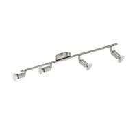 Eglo LED Plafonnier Buzz-LED, lampe de plafond 4 spots, projecteur en métal
