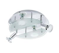 Applique/Plafonnier CABO 1 GU10 4X2,8W en acier chrome D290mm