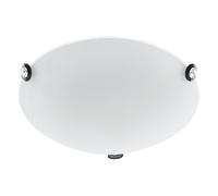 Plafonnier mural LED 12 watts projecteur de salon en cristal de verre rond Eglo 93624