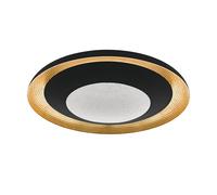 Applique/Plafonnier C2 LED 24,5W en matière synthétique noir et or D495mm