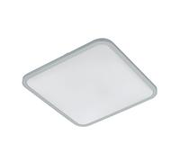 Applique/Plafonnier COGOLETO LED 30W en acier et matière synthétique blanc et argent 490x490x60mm
