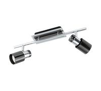 Spot DAVIDA GU10 2X4,6W en acier nickel noir 390x70mm