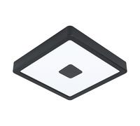 Luminaire en saillie extérieur IPHIAS 2 IP44 LED 17W en acier noir 210x210x30mm