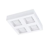 Eglo LED Plafonnier Ferreros, lampe de plafond 4 flammes, luminaire salon