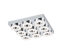 Applique/Plafonnier FRADELO LED 9X4W en acier chrome 440x440x70mm