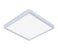 Luminaire en saillie FUEVA 5 IP44 LED 20,5W en acier chrome 285x285x30mm