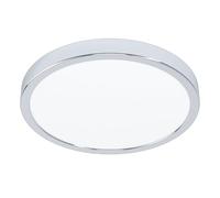 Eglo Fueva 5 Plafonnier LED avec protection IP44 pour salle de bain/cuisine/chambre, 28,5x3 cm, métal, chrome (99266)