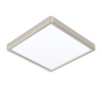 Luminaire en saillie FUEVA 5 LED 20,5W en acier nickel mat 285x285x28mm