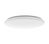 Eglo LED Plafonnier Giron, lampe de plafond 1 flamme, matériau : acier, plastique, couleur : blanc, Ø : 57 cm, intensité réglable, nuances de blanc ajustables via télécommande