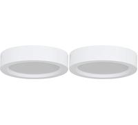 Eglo LED plafonnier Idun-E, luminaire rond couloir, lampe de plafond pour chambre, plastique blanc, blanc chaud, Ø 16 cm