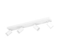 Eglo LED Plafonnier Melitello-Z, Spot plafond design | Spot plafonnier dimmable, aluminium, acier blanc, RGB, blanc chaud-froid