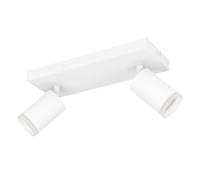 Eglo LED Plafonnier Melitello-Z, Spot plafond design | Spot plafonnier dimmable, aluminium, acier blanc, RGB, blanc chaud-froid