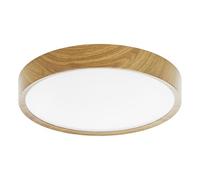 Plafonnier MUSURITA LED 6X5,5W en matière synthétique aspect bois naturel D440mm