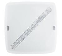 Plafonnier LED Salon Chambre à coucher Eclairage Cristal Décor Verre Lampe blanche