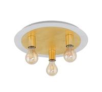 EGLO LED Plafonnier Passano, lampe de plafond 3 flammes vintage, rétro