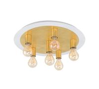 Plafonnier Led Passano À 6 Lampes Doré