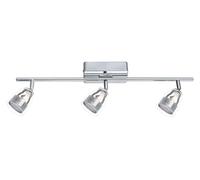 Eglo LED plafonnier Pecero, projecteur de plafond, acier chromé, plastique | transparent blanc chaud