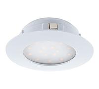 EGLO LED plafonnier Pineda, lampe de plafond, plastique blanc, lumière | blanc chaud