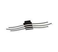 Eglo Applique/Plafonnier RONCADE 1 LED 21W en acier et aluminium noir 650x130x45mm