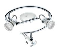 Eglo LED Plafonnier Tukon 3 Chrome Ø30Cm 9W GU10 Chaud 3000K Orientable