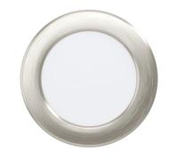Luminaire encastrable FUEVA 5 LED 5,5W en acier nickel mat D117mm