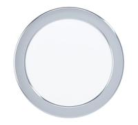 Luminaire encastrable FUEVA 5 IP44 LED 11W en acier chrome D166mm