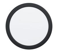 Eglo LED spot encastrable Fueva 5, Ø 21,6 cm, spot LED en acier avec surface lumineuse en plastique, encastré noir/blanc, plat, faible profondeur 26 mm, blanc chaud