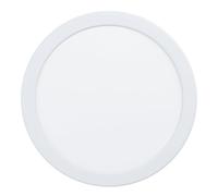 Eglo LED spot encastrable Fueva 5, Ø 21,6 cm, spot LED en acier avec surface lumineuse en plastique, luminaire encastré LED blanc, spot LED plat, faible profondeur d’encastrement 26 mm, blanc chaud