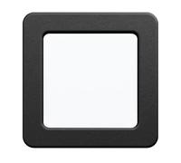 Eglo LED spot encastrable Fueva 5, L x l 11,7 cm, spot LED en acier avec surface lumineuse en plastique, encastré noir, blanc, faible profondeur 26 mm, blanc neutre