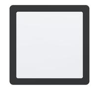 Eglo LED spot encastrable Fueva 5, L x l 21,6 cm, spot LED en acier avec surface lumineuse en plastique, encastré noir, blanc, plat, faible profondeur d'encastrement 26 mm, blanc neutre