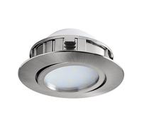 Luminaire encastrable PINEDA LED 1X4,9W en matière synthétique nickel mat D84mm